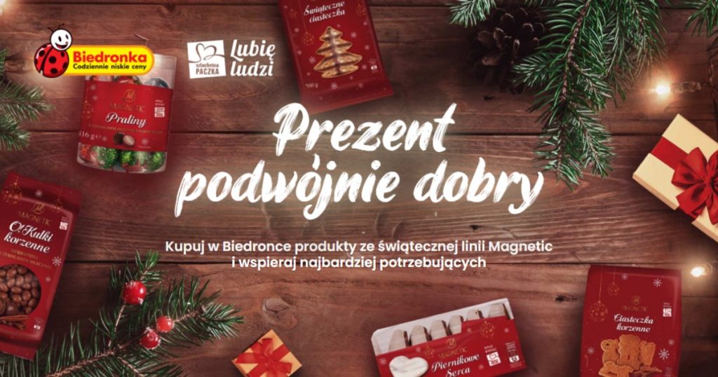 Prezent podwójnie dobry z Biedronką i Szlachetną Paczką