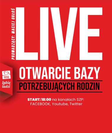 LIVE z otwarcia bazy potrzebujących Rodzin