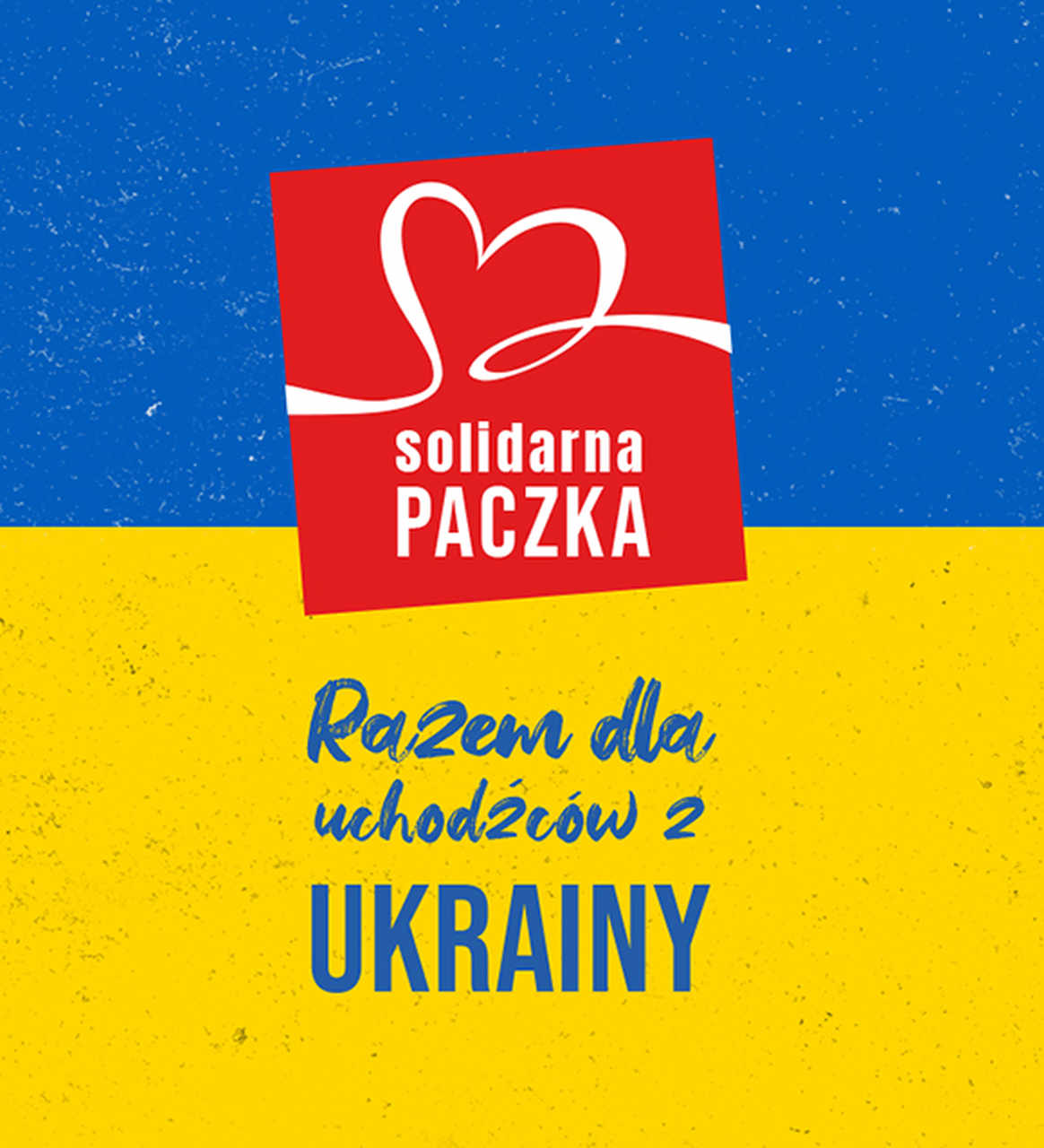 Logo Solidarnej Paczki Razem dla uchodźców z Ukrainy