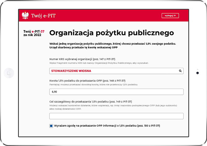 TWÓJ E-PIT OD MINISTERSTWA FINANSÓW