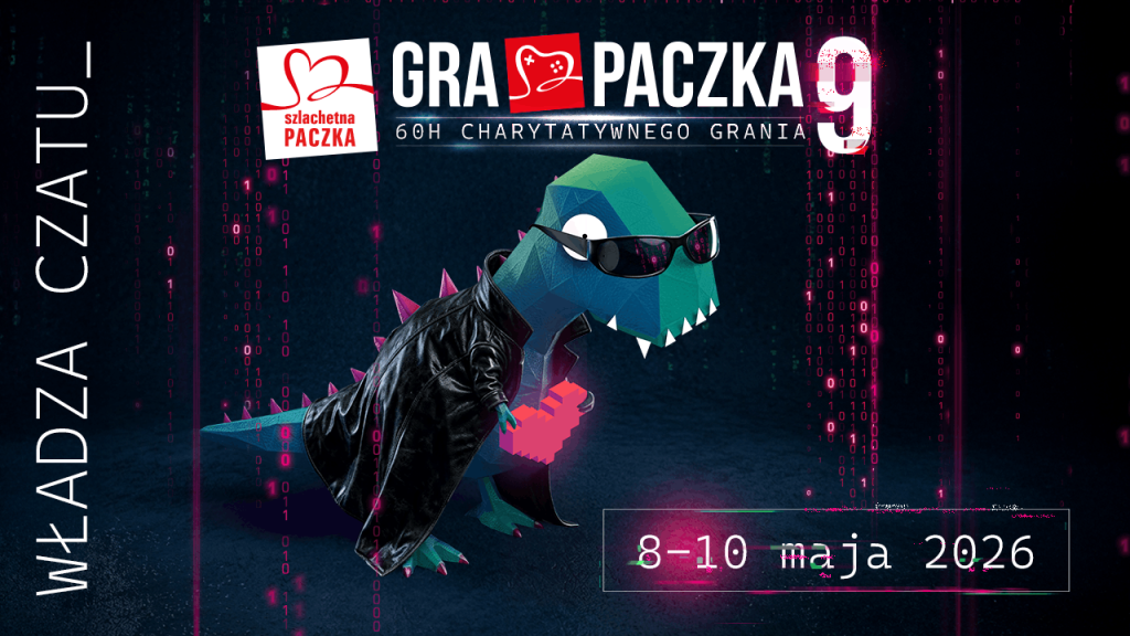 Gra Paczka 9 - dinozaur w stroju inspirowanym matriksem